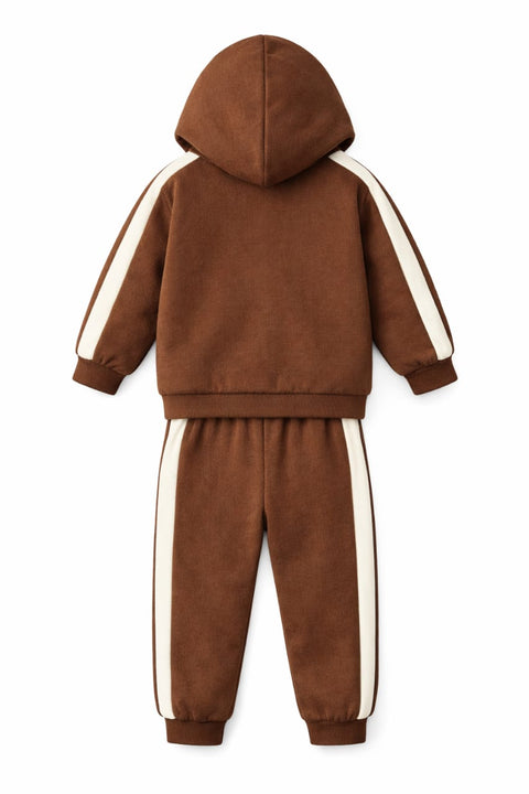 Kids Panda Hoodie Winter Set