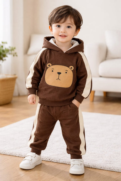 Kids Panda Hoodie Winter Set