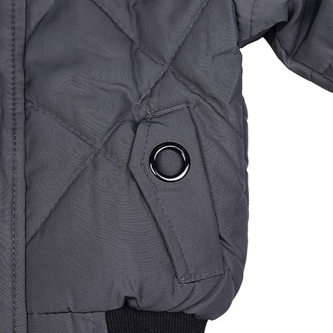 Kid's Detachable Hooded Winter Jacket for Little Boys