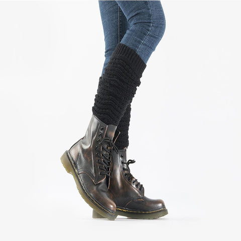 Hollow Cloaks Woolen Thermal Warm Long Footless Socks Leg Warmer for Women