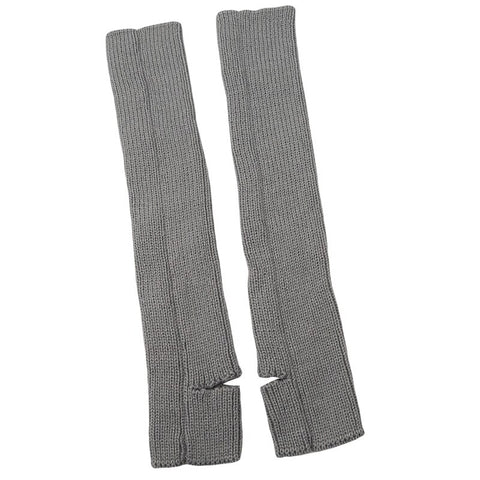Open Heel Winter Warm Woolen Thermal Long Knee High Leg Warmer Socks for Women