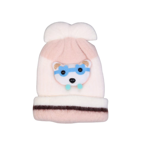 Soft Warm Bear Cartoon Winter Cap Beanie Topi Winter Accessories for Newborn Infant Toddler Baby Boys and Girls Kids