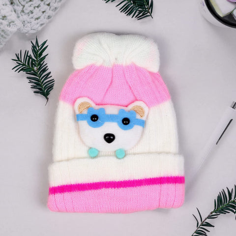 Soft Warm Bear Cartoon Winter Cap Beanie Topi Winter Accessories for Newborn Infant Toddler Baby Boys and Girls Kids