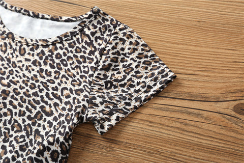 Animal Print Black Skater Party wear Trendy Dress Frock for Girls