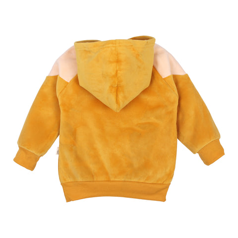 Cute Hamster Warm Micro Fleece Full Sleeve Pullover Sweatshirt Hoodie Tshirt and Lower / Jogger Pant Winter Clothing Set for Kids