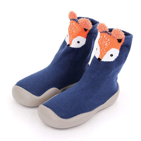 Blue Fox Kid's Anti Skid Non Slip First Walking Sock Shoes Sneakers for Baby Boys & Girls