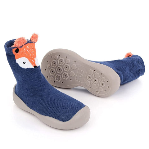 Blue Fox Kid's Anti Skid Non Slip First Walking Sock Shoes Sneakers for Baby Boys & Girls