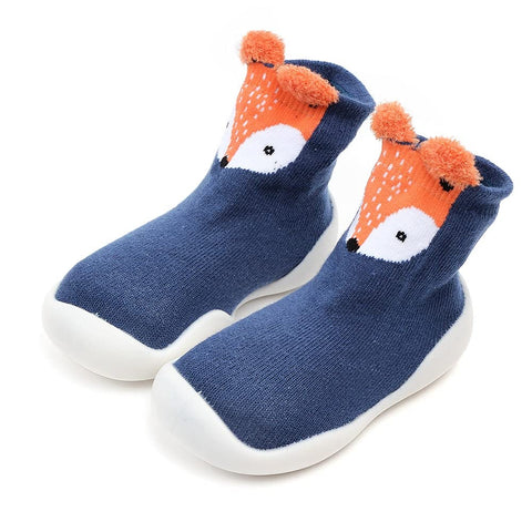 Blue Fox Kid's Anti Skid Non Slip First Walking Sock Shoes Sneakers for Baby Boys & Girls