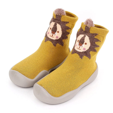 Yellow Lion Kid's Anti Skid Non Slip First Walking Sock Shoes Sneakers for Baby Boys & Girls
