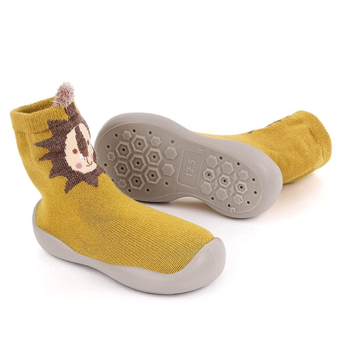 Yellow Lion Kid's Anti Skid Non Slip First Walking Sock Shoes Sneakers for Baby Boys & Girls