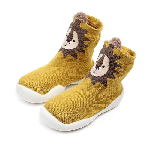 Yellow Lion Kid's Anti Skid Non Slip First Walking Sock Shoes Sneakers for Baby Boys & Girls
