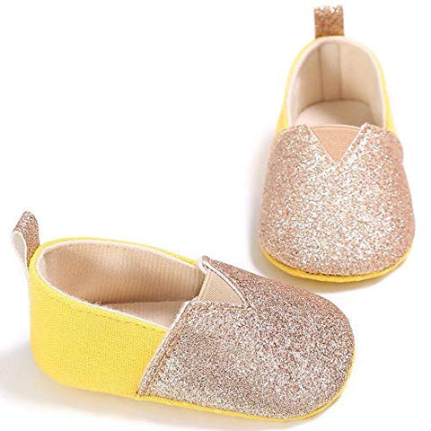 Fashion Bling Shimmer Baby Boy Girl Birthday Party Ethnic Moccasin Bootie Loafer Shoes Footwear for Infant Toddler Kids