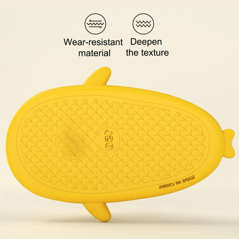 Yellow Shark Cool Cartoon Flip Flop Slippers Sandal Beach Footwear for Baby Boy Girl Kids