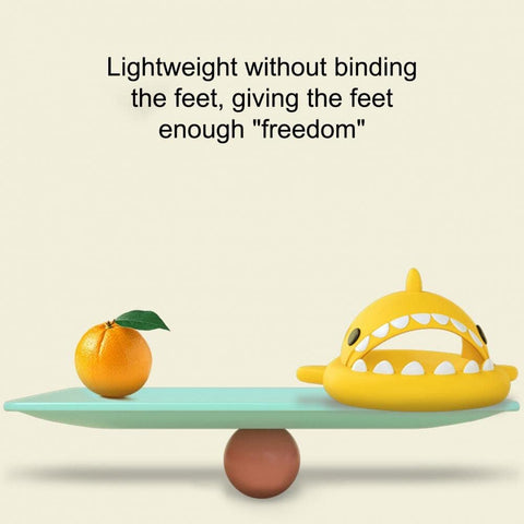 Yellow Shark Cool Cartoon Flip Flop Slippers Sandal Beach Footwear for Baby Boy Girl Kids